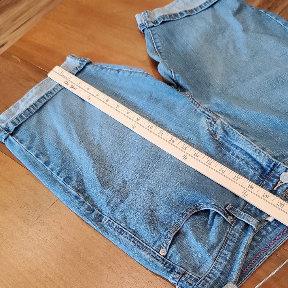 Women's Levi's 515 cuffed Denim Shorts Size 14 - Picture 11 of 14